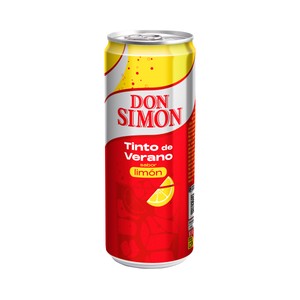 Tinto de verano sabor limón lata de 33 cl.