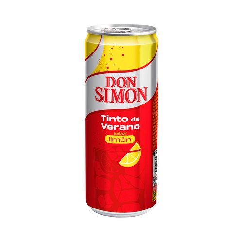 DON SIMON Tinto de verano sabor limón lata de 33 cl.