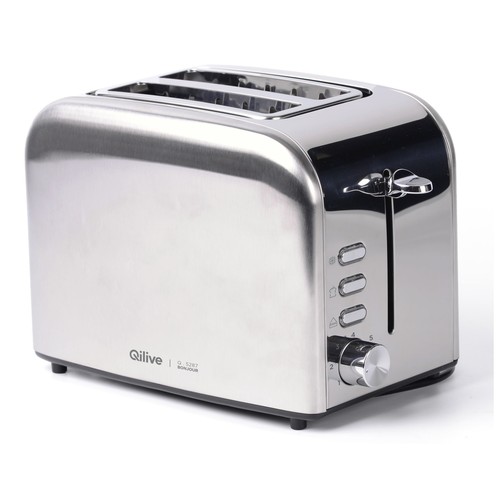 Tostador QILIVE Q.5287, 2 ranuras, 6 niveles, recogemigas, 850W.
