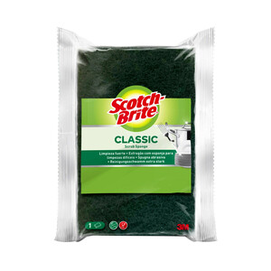Imagen de SCOTCH BRITE Classic Estropajo de fibra verde.