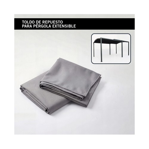 Repuesto de 2 toldos poliéster para gazebo extensible, TEJIDOS REINA