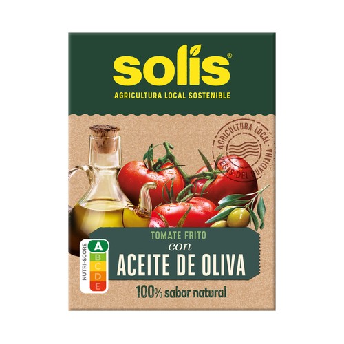 SOLÍS  Tomate frito con aceite de oliva en  brik de 350 g.