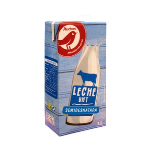 precios Auchan Leche Semidesnatada De Vaca 1 L. Producto Alcampo en Alcampo