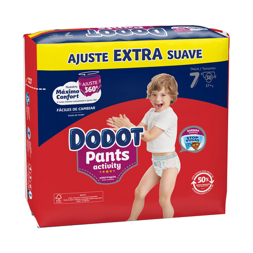 DODOT Pants (braguitas) de aprendizaje talla 7 para bebés de + 17  kilogramos DODOT Pants 30 uds.