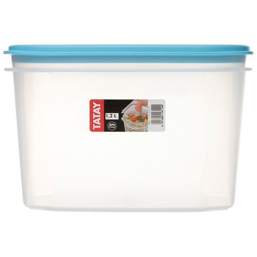 Táper hermético ovalado, 1,2 litros de capacidad, TATAY.