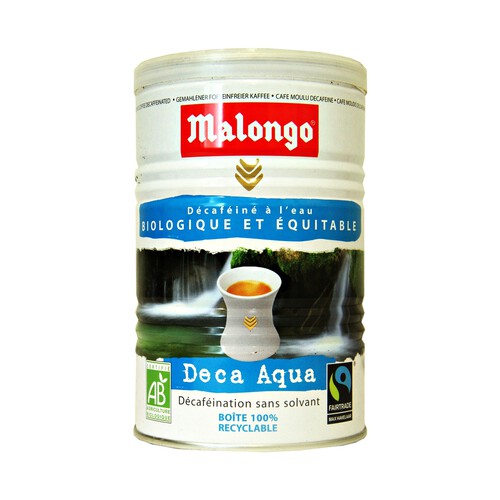 MALONGO Café molido descafeinado biológico 250 g.