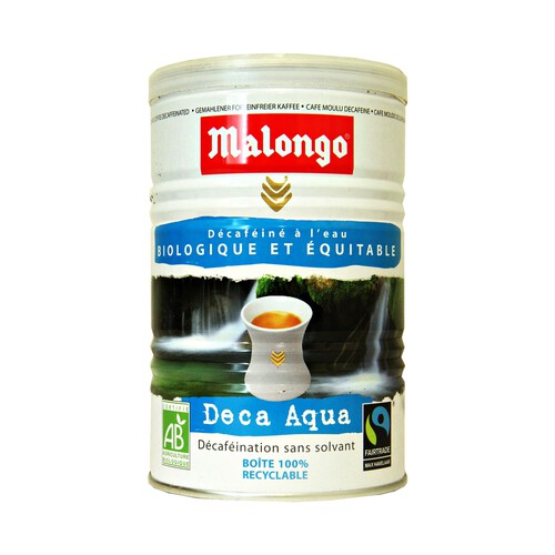 Café molido descafeinado biológico MALONGO 250 g.