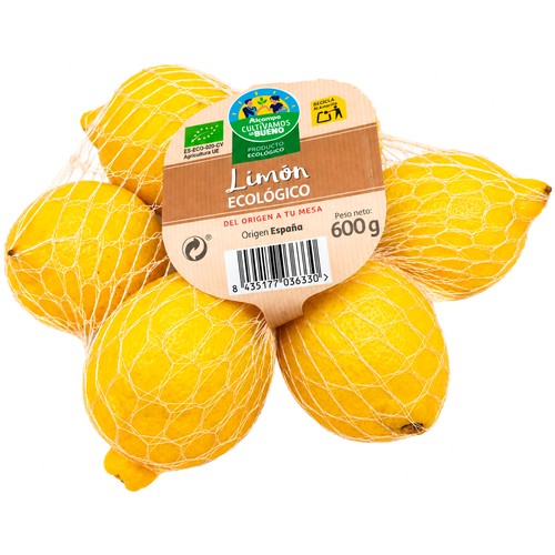 ALCAMPO CULTIVAMOS LO BUENO ECOLÓGICO Limones ecológicos, malla 600 g.