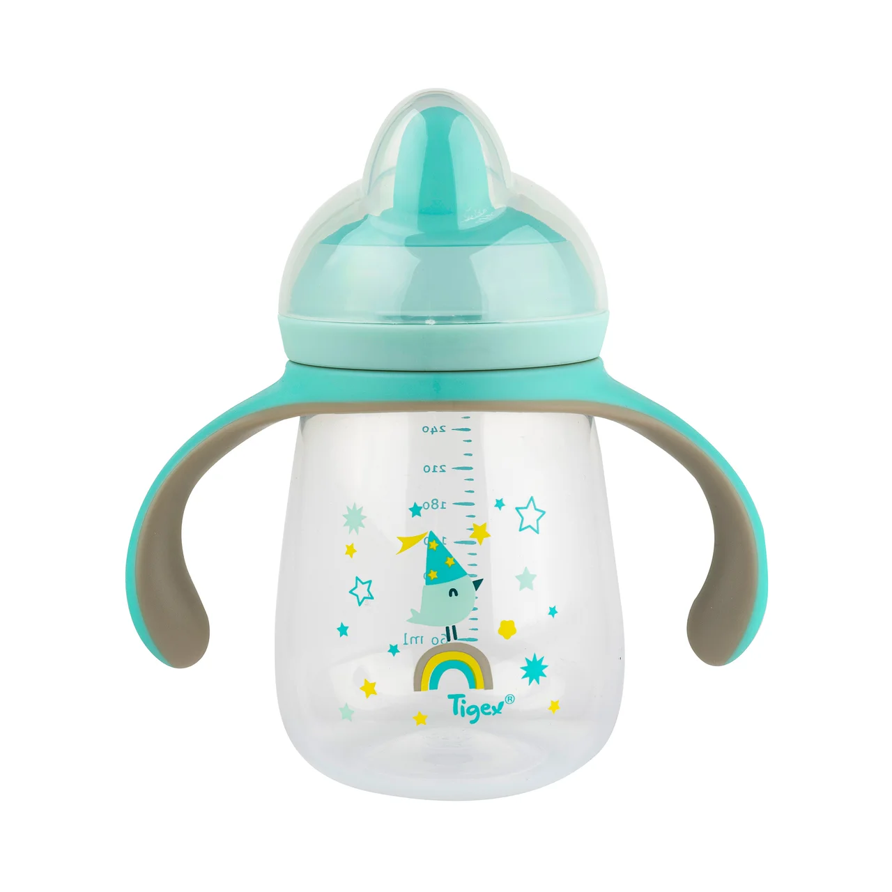 Taza antifugas con asas, para bebes de + de 6 meses.