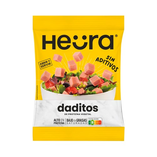 HEÜRA Daditos de proteina vegetal, listos para comer 100 g.