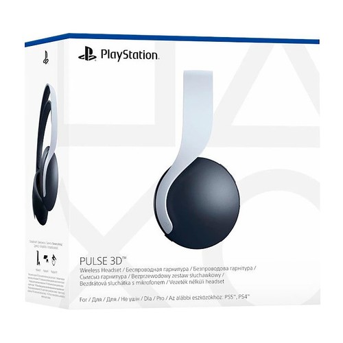 Auriculares gaming inalámbricos PS5 Pulse 3D, con micrófono, color blanco.