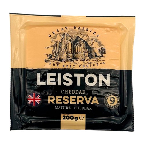 LEISTON Queso cheddar reserva curado 200 g.