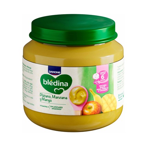 BLÉDINA de Danone Tarrito de fruta (plátano, manzana y mango), a partir de 6 meses 125 g