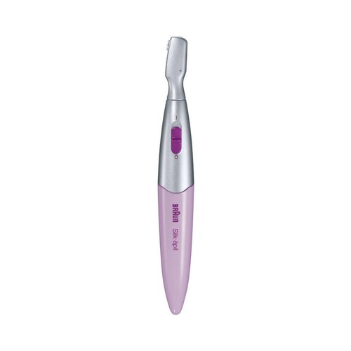 Lápiz recortador para retoques BRAUN Silk-épil FG1100, cabezal de precisión, 2 peines, válido para cejas.