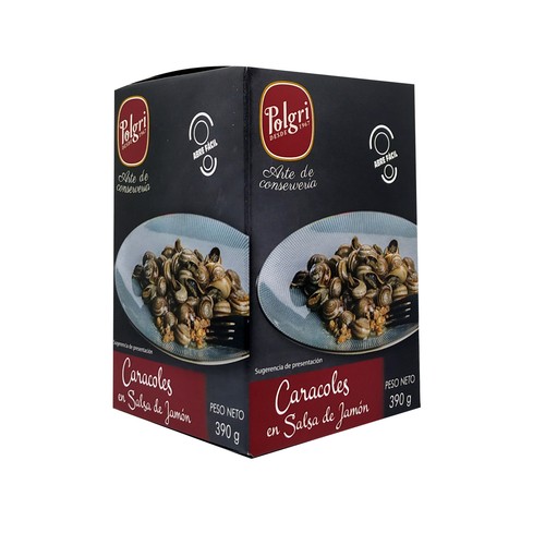 POLGRI Caracoles en salsa de jamón 390 g.