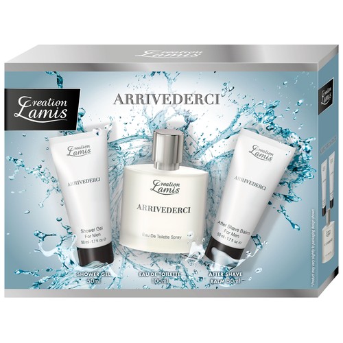 CREATION LAMIS Arrivederci Estuche para hombre con colonia, gel y after shave.