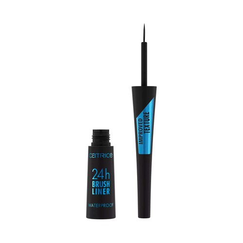 CATRICE Brush liner 24h 010 Eyeliner vegano (perfilador ojos) waterproof, con aplicador de pincel.