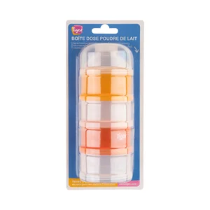 Dosificador de leche en polvo con 4 compartimentos apilables TIGEX.