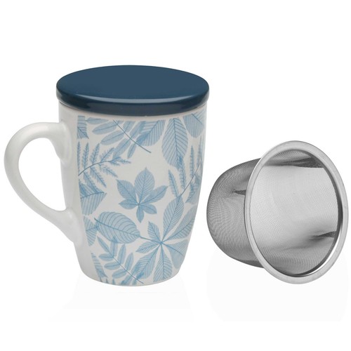 Taza infusión gres, modelo Aylen azul. VERSA HOME