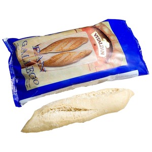 Barra de pan gallego con masa pre-cocida y congelada 4 x 125 g (aproximadamente).