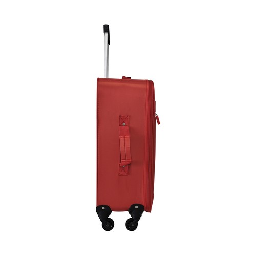 Maleta mediana tipo trolley talla M tela de 4 ruedas color rojo - Easy fly. AIRPORT