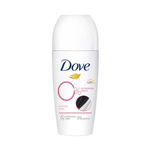 DOVE Desodorante roll on para mujer, sin sales de aluminio, especial pieles sensibles DOVE Sensitive 50 ml.