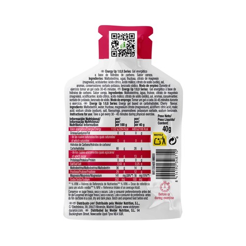 VICTORY Gel energía cherry 40 gr.