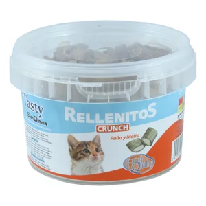 TASTY Rellenitos Snacks para gatos de pollo y malta  110 g