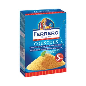 FERRERO Couscous mediano, cocción en 5 minutos paquete 500 g.