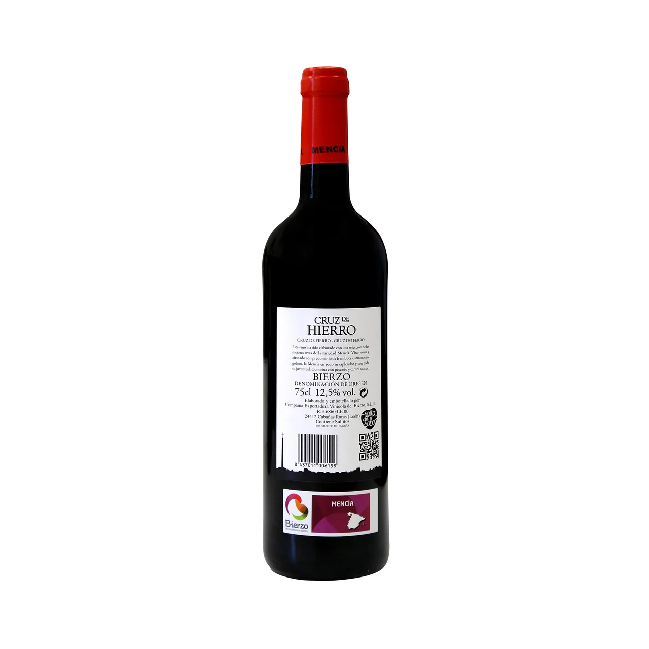 CRUZ DE HIERRO  Vino tinto con D.O. Bierzo botella 75 cl.
