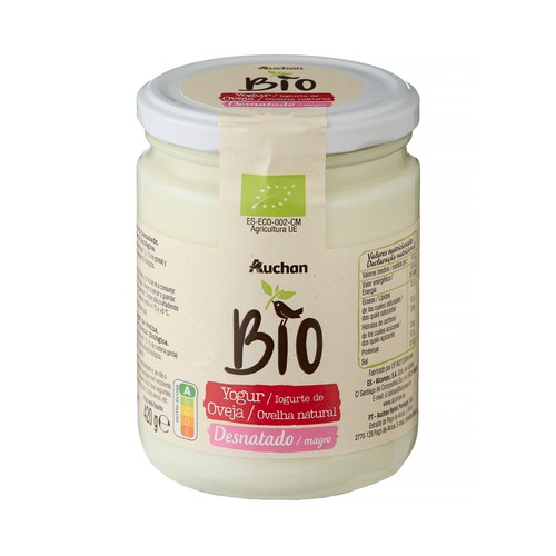 Yogur de oveja desnatado ALCAMPO ECOLÓGICO 420 g.