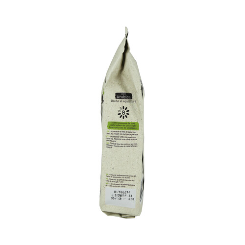 ALCAMPO ECOLÓGICO Café molido 100 % Arábica ALCAMPO ECOLÓGICO 250 g.