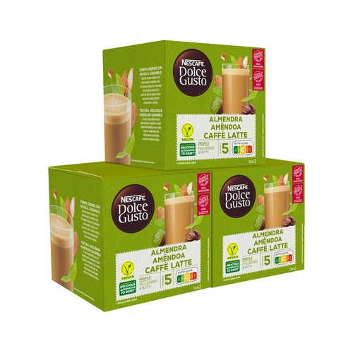 DOLCE GUSTO Café en cápsulas con leche de almendras I5, 12 uds. 