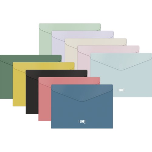 Sobres polipropileno folio plus Like, colores surtidos, GRAFOPLAS.