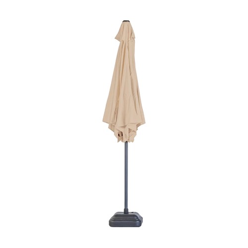 Parasol de jardín 2,70x2,35 metros color beige, IKUNIK.