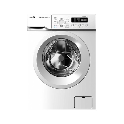 Lavadora FAGOR 3FE-8712 8KG, color blanco, clasificación energética: A, 1200RPM, H: 85cm, A: 60cm, F: 48cm.