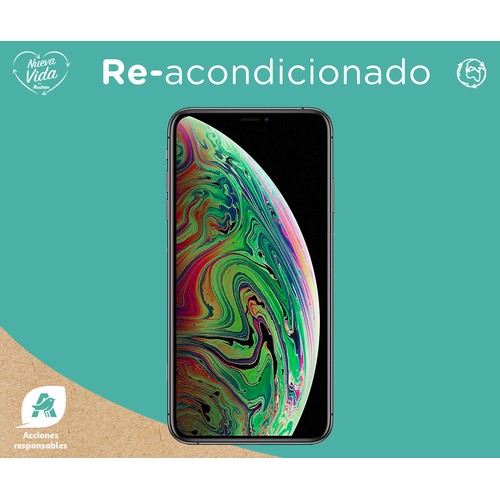 Apple iPHONE XS gris espacial (REACONDICIONADO), 64GB, Chip A12