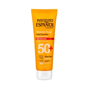INSTITUTO ESPAÑOL Protector solar facial anti-manchas, con aloe vera y FPS 50+ (muy alto) 75 ml.