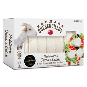 Imagen de FLEUR DES MONTS Rulo queso de cabra en medallones FLEUR DES MONTS 100 g.