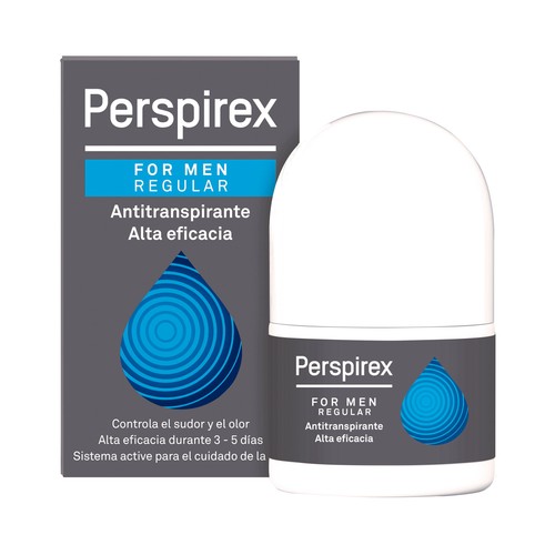 PERSPIREX Desodorante en roll on para hombre con alta eficacia antitranspirante PERSPIREX 20 ml.