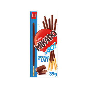 Imagen de LU, MIKADO Galletas en forma palitos cubiertas de chocolate con leche 39 g.