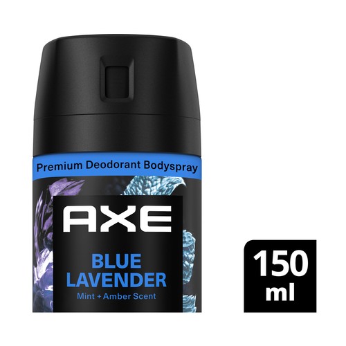 AXE Blue lavender Desodorante en spray para hombre, frescor hasta 72 horas 150 ml.