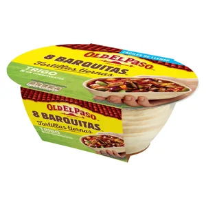OLD EL PASO Tortillas de trigo para barquitas mejicanas OLD EL PASO 8 ud.