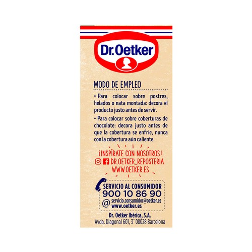 DR. OETKER Margaritas decoración Dr. OETKER 4,2 gr,