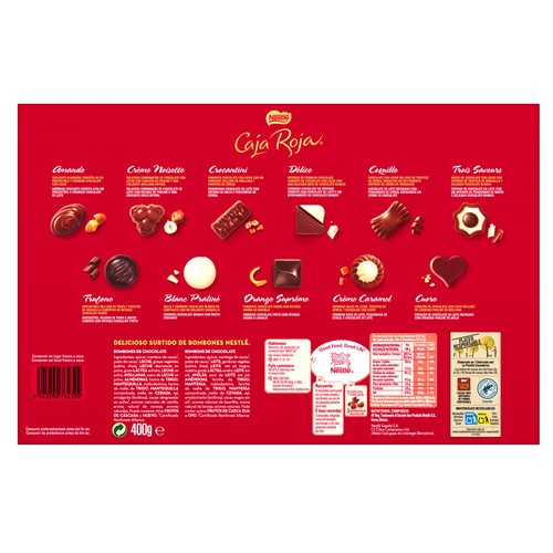 NESTLÉ Caja Roja Bombones con monedero 400 g.