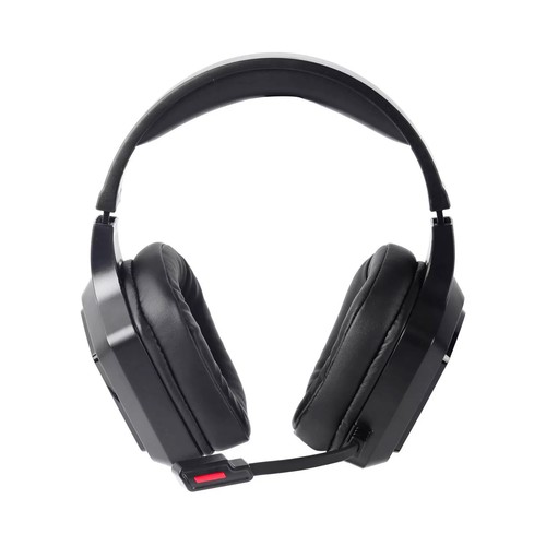 Auriculares gaming tipo diadema QILIVE RGB con cable y micrófono.