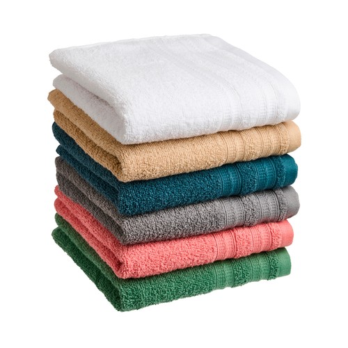 Toalla de tocador Gris 30x50cm 30% algodón reciclado 360gr, ACTUEL