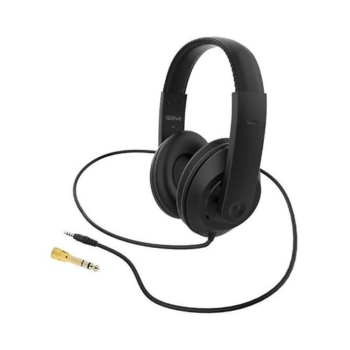 Auriculares para TV QILIVE Q1772, Estéreo HIFI/TV color negro.
