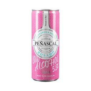 PEÑASCAL Vino rosado frizzante con bajo contenido en alcohol lata de 25 cl.
