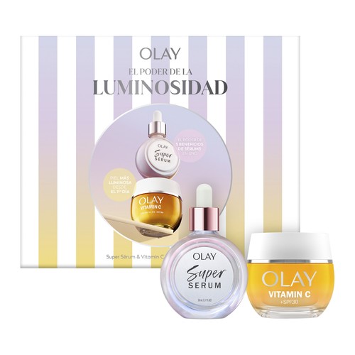 OLAY Caja con crema de día con FPS 30 (50 ml) y super sérum (30 ml)